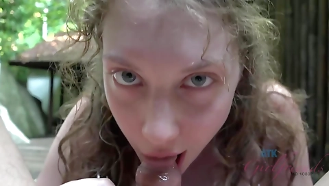 Sultry slutty red head with her feet customersgh model