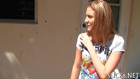 Sexy girl with big tits fucked