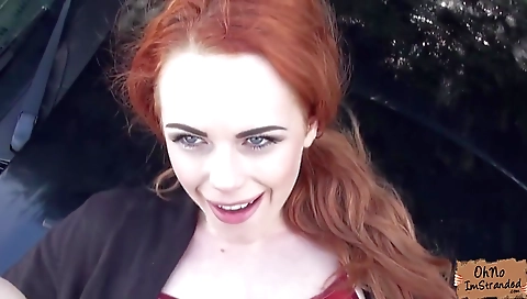 Horny blonde slut takes it up the ass