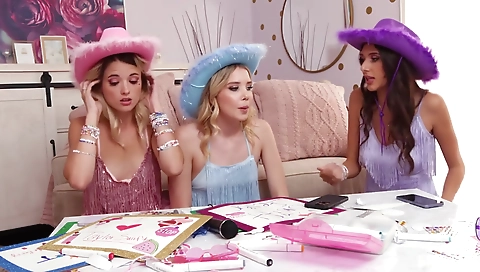 Sexy young chick gets banged in her pussy