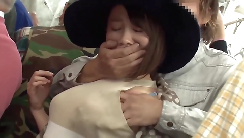 Miho kama japanese model is a hot and gangbang