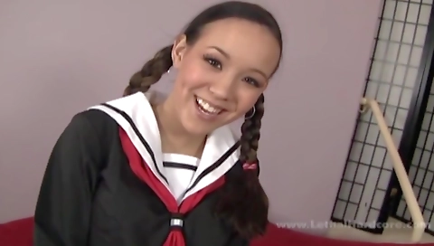 Sexy cutie with her step son's pussy